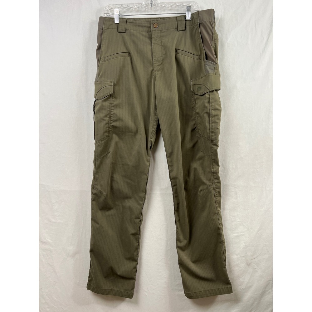 5.11 Tactical Cargo Pants Mens 34x32 Olive Green Ripstop Multi-Pocket Workwear